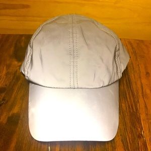 Silver reflective running hat by URX